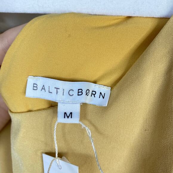 BALTIC BORN Molly Mod Maxi Dress Pale Mustard Butter Yellow Size Medium NWT New - Picture 5 of 12